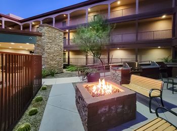 Clubhouse with firepit